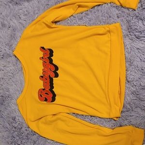 Yellow babygirl long sleeve